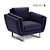 Modern Comfort: Drexel Select Chair 3D model small image 2