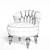 Elegant French Boudoir Chairs 3D model small image 3