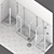 Arabesque Shower Trays: Elegant & Functional 3D model small image 3