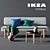 IKEA YPPERLIG Collection 3D model small image 1