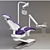 Luxury Dental Chair: A-dec 400 3D model small image 2