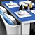 Luxury Outdoor Set: Dolcefarniente SCAURI Armchair and PALINURO Table 3D model small image 2