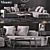 Elegant Minotti Set - Complete and Stylish 3D model small image 1