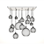 Elegant Glass Chandelier - Baruss BS103 3D model small image 2