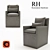 Luxury Cloud Leather Armchair 3D model small image 1
