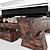 Rustic Sleeper Table 3D model small image 3
