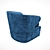 "Eichholtz Dorset Armchair: Classic American Sophistication 3D model small image 2