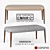 Sleek Bellevue Bench - Modern Style 3D model small image 1