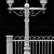 Park Lantern with Pavement Guard 3D model small image 3