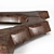 Modern Edge Pouf - Sleek Design & Superior Comfort 3D model small image 2