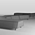 Modern Edge Pouf - Sleek Design & Superior Comfort 3D model small image 6
