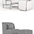 Skid 04 Leather Sled Base Chair 3D model small image 3