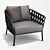 Vincent Sheppard Leo Lounge Chair - Contemporary Comfort for Stylish Spaces 3D model small image 1