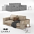 Vintage Leather Richmond Sofas 3D model small image 2
