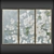 Elegant Gray Flower Canvas Art 3D model small image 2