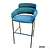 Debi Strike-SG-4: Stylish Upholstered Barstool with Armrests 3D model small image 1