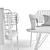 Emy Lyze Outdoor Furniture Set 3D model small image 3