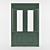 Elegant Louvre Doors 3D model small image 2