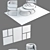 Elegant Julius Chair & Twin Tables 3D model small image 3