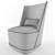 Italian Armchair: Alberta Salotti VIVIEN 3D model small image 3