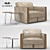 NINA Soft and Chic Sofa 3D model small image 1