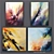 Abstract Acrylic Painting - 11 Artworks by F. Dugourd 3D model small image 2