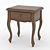 Provence Bedside Table: Elegant and Functional 3D model small image 2