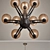 Bronze Bennington 9-Light Chandelier 3D model small image 2