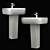 Modern RAK Metropolitan Washbasins 3D model small image 2