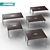 Title: Contoured Meeting Tables 3D model small image 1