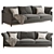  Modern Living Divani Chemise Sofa 3D model small image 1