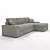 Stylish Vedori Corner Chaise 3D model small image 3