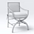 Glamorous Leopard-Print Armchair 3D model small image 3