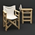 Director Chair: Premium Quality, Detailed Design 3D model small image 1