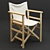 Director Chair: Premium Quality, Detailed Design 3D model small image 2