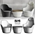 Elegant B&B Italia Armchair 3D model small image 3