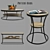 Rustic Reclaimed Wood Coffee Table 3D model small image 1