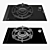 Siemens iQ700 Gas Hob with Ceramic Control 3D model small image 2