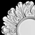 Lila Floral Gold & Ivory Mirror by Laura Ashley 3D model small image 3