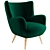 Carlo Mollino Armchair Pair 3D model small image 1