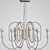 Modern 12-Light Black Inspiration Pendant 3D model small image 3