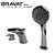 Bravat Cascade Bath Mixer: Sleek and Functional 3D model small image 1