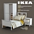 IKEA HEMNES Bedroom Set 3D model small image 1