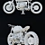 Vagabund V07 BMW R100R Custom 3D model small image 3