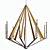 Madera Multi Bulb Wall Sconce 3D model small image 1