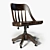 Elegant Keating Desk Chair 3D model small image 1