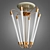 Italian Brass Tube Chandelier 3D model small image 1