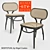 Retro Wicker Bodystuhl by Thonet Vienna 3D model small image 1
