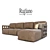 Braid Collection by Rugiano: Sophisticated Sofa 3D model small image 1