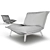 Calin Armchair: Stylish Metal Base, Cozy Pillow Detail 3D model small image 3